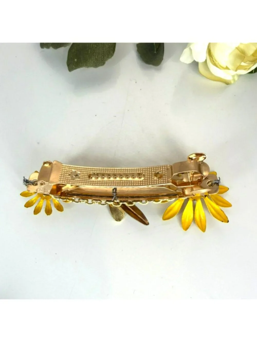 Daisy Butterfly Barrette | One of a Kind Floral Hair Clip